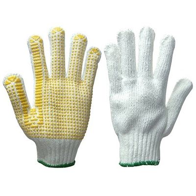 富士手袋工業 ラクテボツ すべり止め軍手 白 M 5双入×10袋 1500-M 1箱(50双) 62-6085-29（直送品）