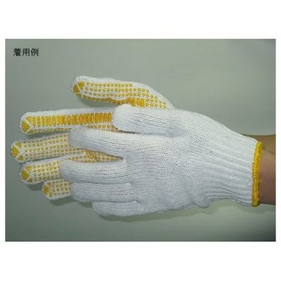 富士手袋工業 ボツ軍手 (7ゲージ) 白 フリー (12双組×10袋) 1480 1ケース(120双) 62-9223-72（直送品）