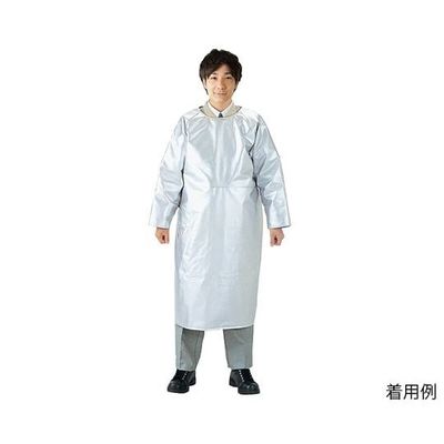 帝健 炉前遮熱アルミ作業エプロン AMA3L 1枚 63-7318-03（直送品）