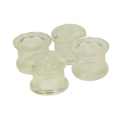 ツチノ クリアー 脚キャップ 丸型 18mm 51-140 1パック 64-6524-83（直送品）