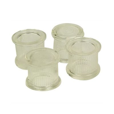 ツチノ クリアー 脚キャップ 丸型 21mm 51-141 1パック 64-6524-84（直送品）