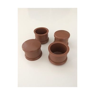 ツチノ 脚キャップ 茶丸 36mm 51-010 1パック 64-6524-36（直送品）