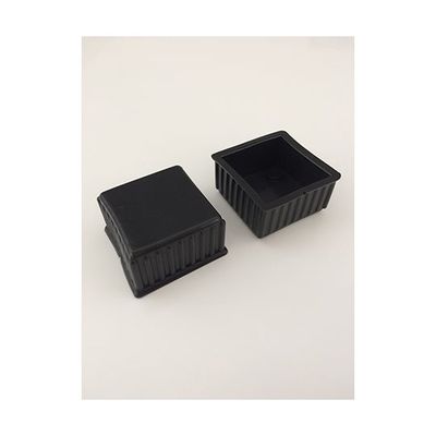 ツチノ 脚キャップ 黒角 45mm 51-055 1パック 64-6524-61（直送品）