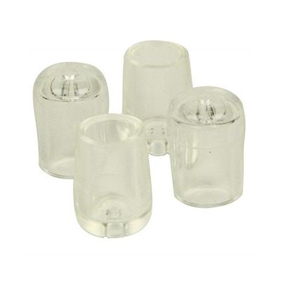 ツチノ クリアー パイプ脚キャップ 9.5mm 51-130 1パック 64-6524-75（直送品）