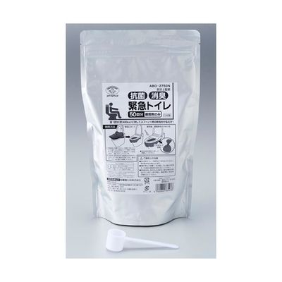 旭電機化成 抗菌消臭 緊急トイレ 50回分 凝固剤のみ ABO-2750N 1個 65-2756-37（直送品）