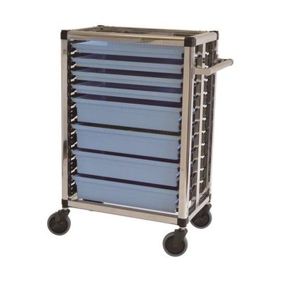 トクヤマ キャビトレーワゴン オープンタイプ ブルー TKC-A6TR-HN(B) 1台 67-8042-44（直送品）