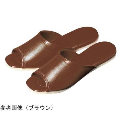 アズワン 前開きスリッパ ジャスパ ブラウン 67-8164-40 1足（直送品）