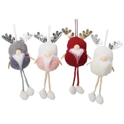 アズワン トムテオーナメント 北欧風足ブラ 4個セット 67-8938-51 1セット(4個)（直送品）