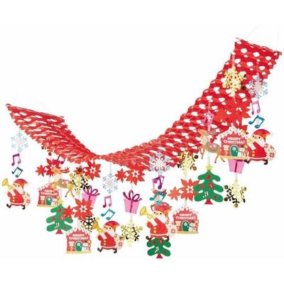 アズワン ファンタジークリスマス プリーツハンガー 天井飾り 67-8943-86 1枚（直送品）