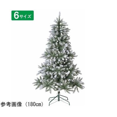 アズワン デラックススノークリスマスツリー グリーンホワイト 高さ150×幅100cm 67-8937-35 1本（直送品）