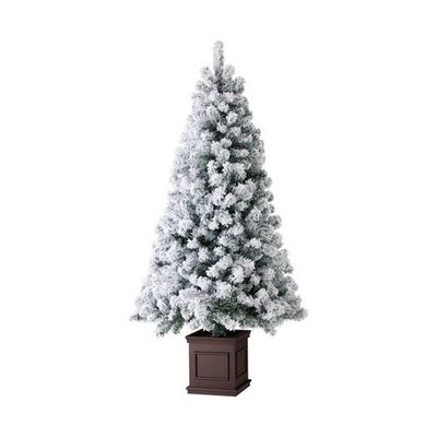 アズワン スクエアベースクリスマスツリー スノー 高さ180cm 67-8937-82 1本（直送品）