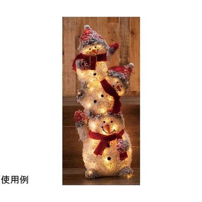 アズワン 【クリスマス飾り】LEDファブリック スノーマンフレンズ 置物 105cm 67-8942-92 1個（直送品）
