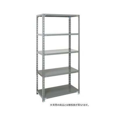 アズワン 軽量ラック 積載荷重 120kg/段 開放型 天地4段 グレー 67-9246-25 1台（直送品）