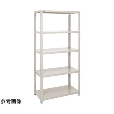 アズワン 軽量ラック 積載荷重 120kg/段 開放型 天地4段 アイボリー 67-9246-26 1台（直送品）