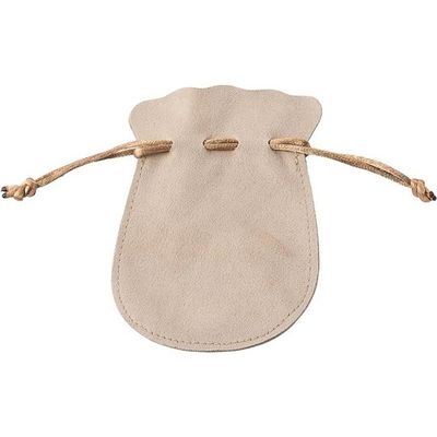 アズワン ジュエリーポーチ ラウンド ベージュ 20枚 68-0316-83 1セット(20枚)（直送品）