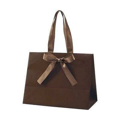 アズワン 手提げ紙袋 ノブレス ブラウン M 100枚 68-0317-12 1セット(100枚)（直送品）