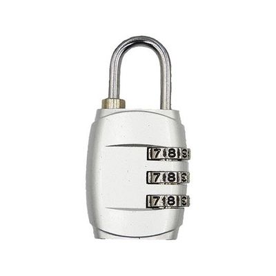ロジック 南京錠 3ダイヤル シルバー LG-PLK-3DL-SV 1個 65-2351-08（直送品）