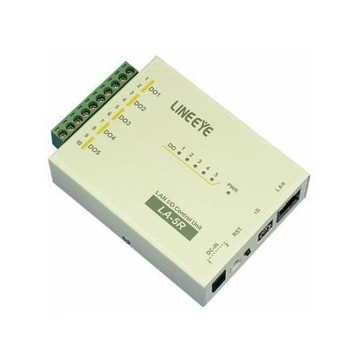 ラインアイ LAN接続型デジタルIOユニット リレー接点5出力 LA-5R 1式 64-5070-49（直送品）