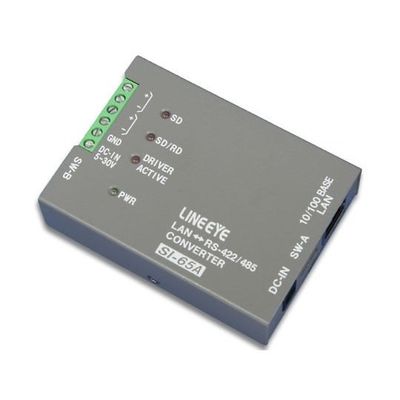 ラインアイ インターフェースコンバータ LAN<=>RSー422/485 SI-65A 1式 64-5070-07（直送品）