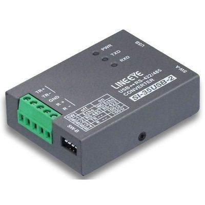 ラインアイ 小型インターフェースコンバータ USB<=>RSー422/485 据置タイプ SI-35USB-2 1式 64-5070-24（直送品）