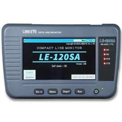 ラインアイ データラインモニター RSー232C、TTL(UART)対応 LE-120SA 1式 64-5070-01（直送品）