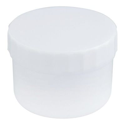 ケーエム化学 プラ壺(深型・未滅菌) 丸底タイプ 110mL 白 50個入 33065 1箱(50個) 9-1419-05（直送品）