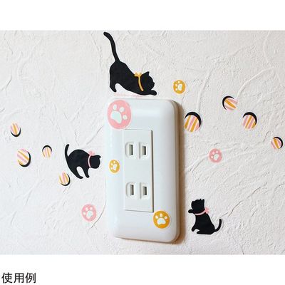 サンコーマーク工業 蓄光スイッチステッカー 光るあしあと EWS-417 1枚 8-339-01（直送品）