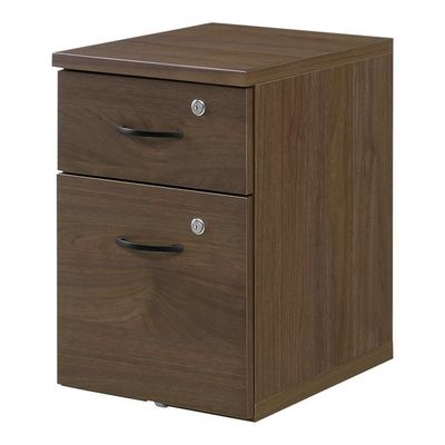 カグクロ 木製ワゴン プレスト 鍵付き ウォールナット 66-0001-40 1個（直送品）