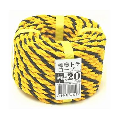 紺屋商事 標識トラロープ #6×20m 00720043 1巻 64-9607-90（直送品）