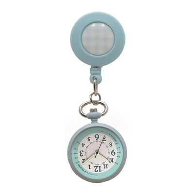 フィールドワーク ナースウォッチ(リールクリップ付き)ブルー GY017p-2 1個 7-4350-02（直送品）