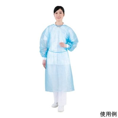 アズワン アイソレーションガウン(少量パック)ブルー 10枚入 DIG-BL 1パック(10枚) 8-589-01（直送品）