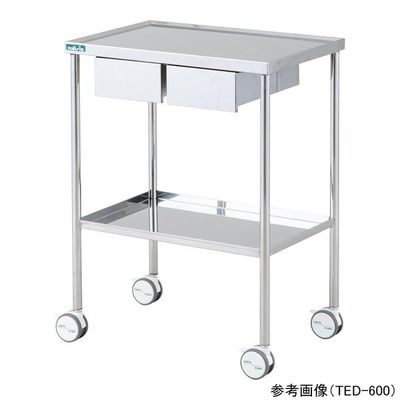 アズワン ステンレスワゴン(引出し付き)400×300×800mm TED-400 1個 9-1303-01（直送品）