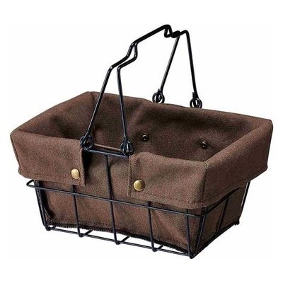 アズワン ワイヤーファブリックバスケット 買い物かご SS ブラウン 68-0986-98 1個（直送品）