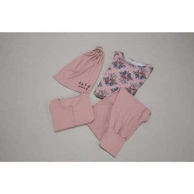 アズワン ネムレルパジャマ ~うっとり肌心地~ 3点セット(収納袋付き) ピンク 68-4038-10 1組（直送品）