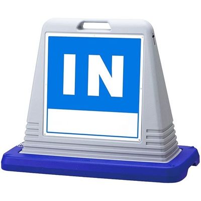 アズワン スタンドサインキューブ IN グレー 片面表示 68-0587-07 1個（直送品）