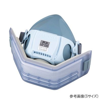 取り換え式防じんマスク サンコースカイマスク DH747S型 シリコーンゴム面体 Mサイズ 1ケース(10個入) DH747SM（直送品）