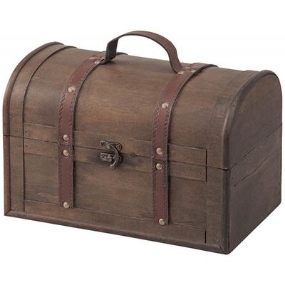 アズワン 木製トランクボックス ブラウン L 68-0949-97 1個（直送品）