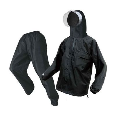 富士手袋工業 ブレリス極軽快適レインスーツ ブラック L 377-10-BLACK-L 1着 68-1982-76（直送品）