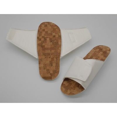 アズワン 婦人アローエコ コルク 230Nスリッパ 白F 全長25.5cm 1箱(30足入) 68-4541-93 1箱(30足)（直送品）