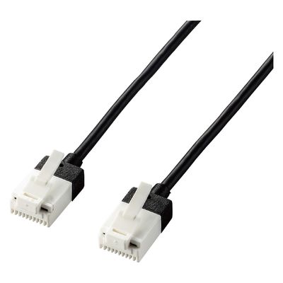 LANケーブル CAT6A スーパースリム 爪折れ防止 10M ブラック ECLD-GPASSTB100 エレコム 1個（直送品）