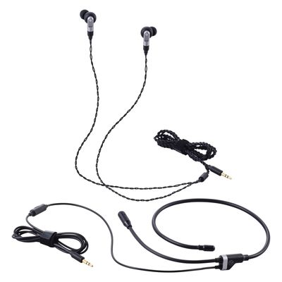 ゲーミングイヤホン 有線 3.5mm3極 リケーブル可 ネックバンド マイク付き ブラック HS-VE300MBK エレコム 1個（直送品）