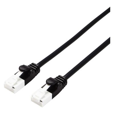 やわらかLANケーブル CAT6A 爪折れ防止 5.0M ブラック ECLD-GPAYTBK50 エレコム 1個（直送品）