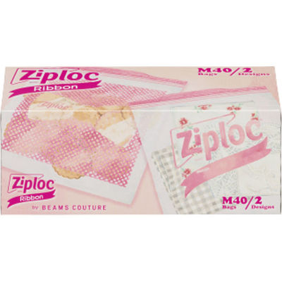 旭化成ホームプロダクツ ジップロックデザインバッグリボンM40枚 4901670116885 1セット(40枚×6)（直送品）