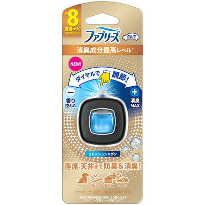 P&G ファブリーズ イージークリップ 消臭成分最高レベル フレッシュシャボン 4987176235923 1セット(3ml×6)（直送品）