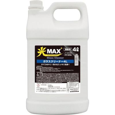 プロスタッフ ガラスクリーナー4L 0722 1セット(4本) 403-3092（直送品）