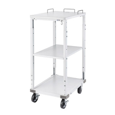 サンワサプライ 作業用プリンタカート 幅450×奥行600×高さ800～1000mm ホワイト RAC-FA6 1個（直送品）