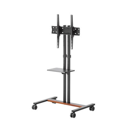 サンワサプライ 32～55型対応ロータイプディスプレイスタンド 幅650×奥行444×高さ1226mm ブラック CR-PL60BK 1台（直送品）