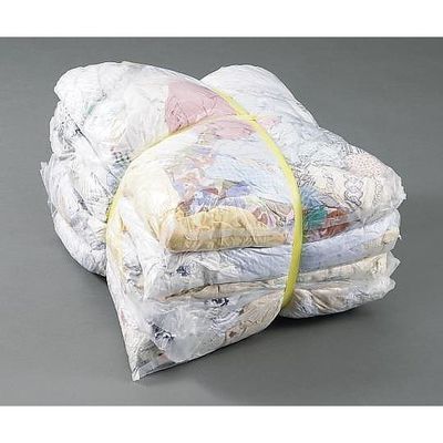 日光物産 縞ウエス 淡色 1セット(2kg×5袋入) W0240 1セット(5袋) 3-1867-01（直送品）