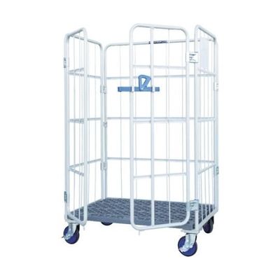 ワコーパレット カーゴプレスタ観音扉付1100×800×1700床プラ ベージュ色 WKP-1180-KT 1台 61-3129-85（直送品）