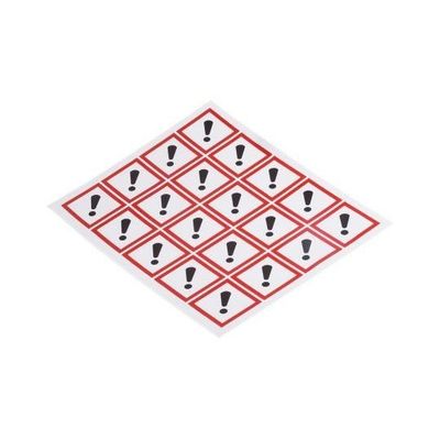 危険 & 警告ラベル なし 光沢重合体ビニル 黒， 赤， 白 40 x 40mm 1袋(20個入) 818-7723 1袋(20個)（直送品）